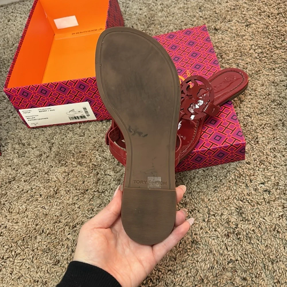 Tory Burch Women's Red Sandals - Picture 4 of 4